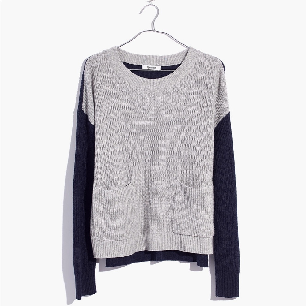 Madewell Patch Pocket Pullover In Colorblock - image 2